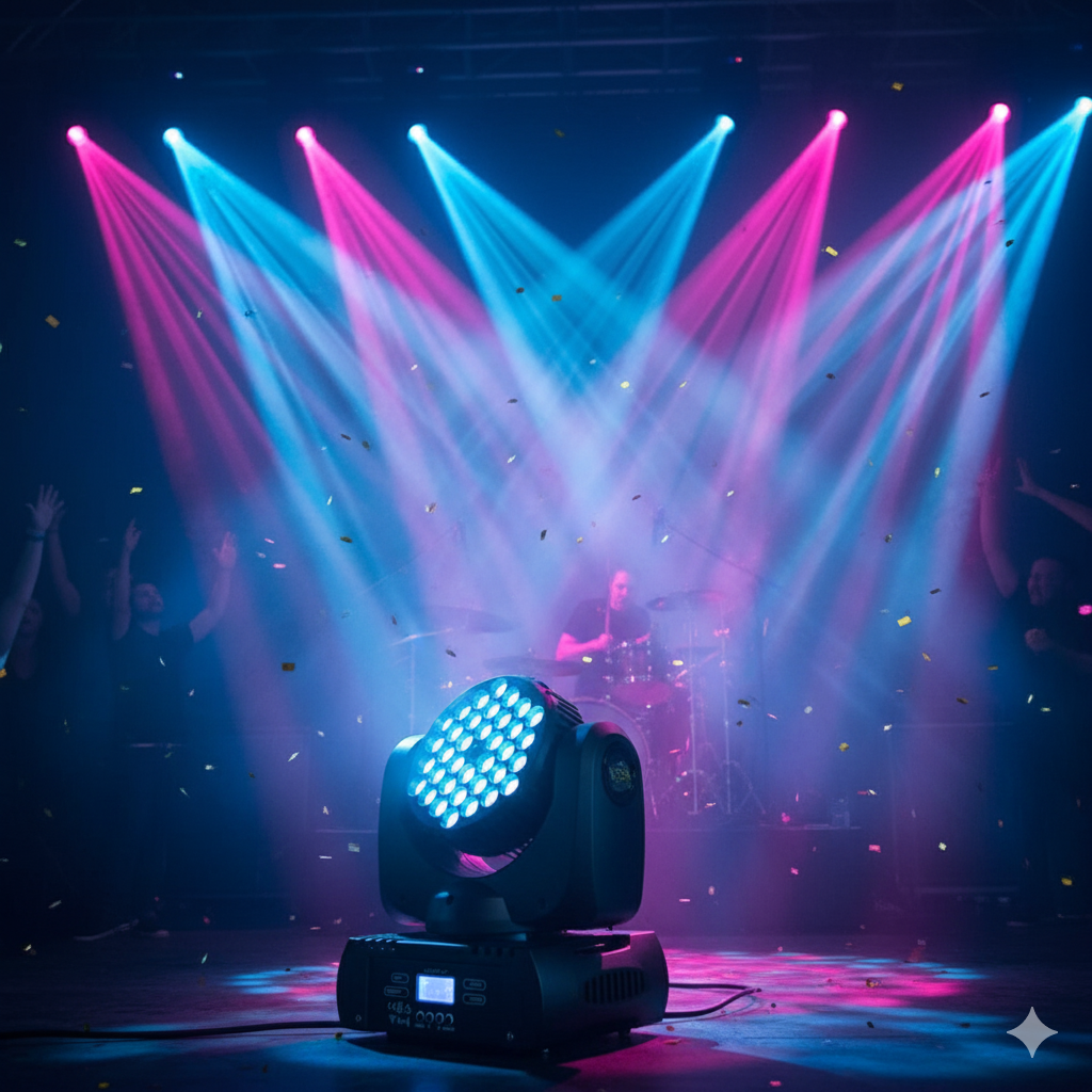 36moing head par light