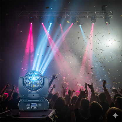 36moing head par light