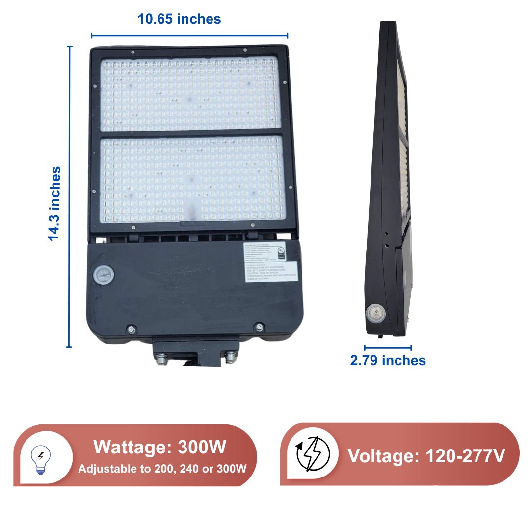 300W Street Light Dimension v3