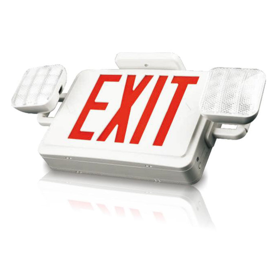 LED emergency exit sign combo commercial building safety light Supreme Tech USA