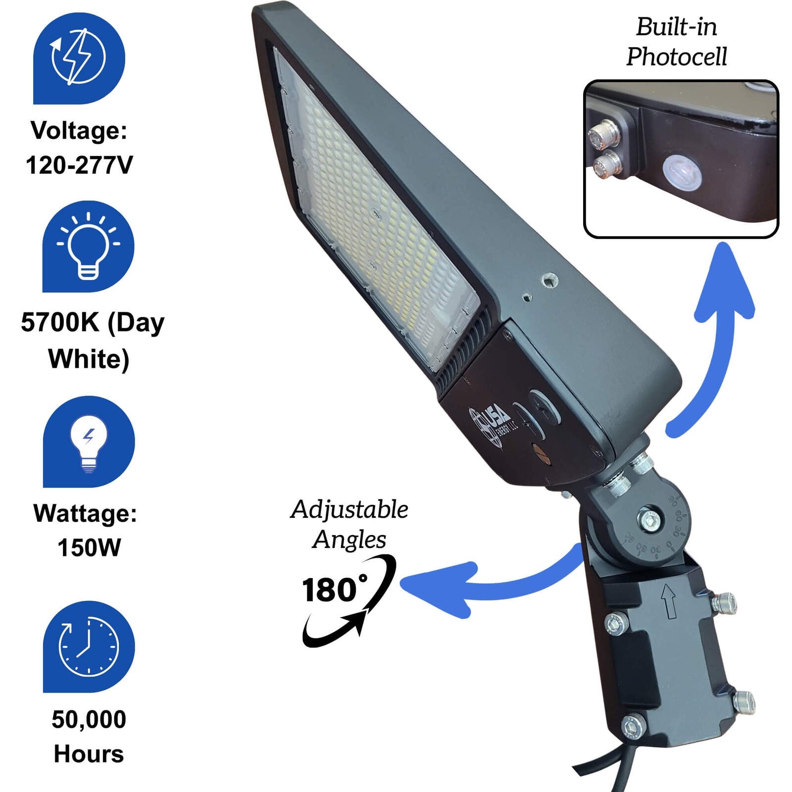 150W Street Parking Light-Specs