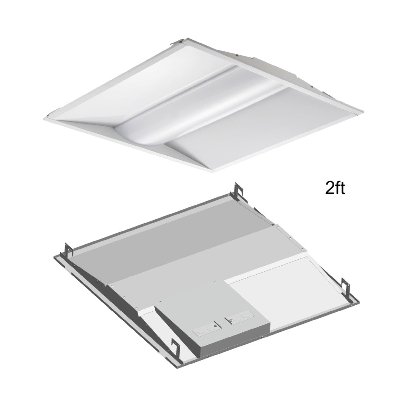 2x2 LED CCT troffer panel 4 pack office ceiling light Supreme Tech USA