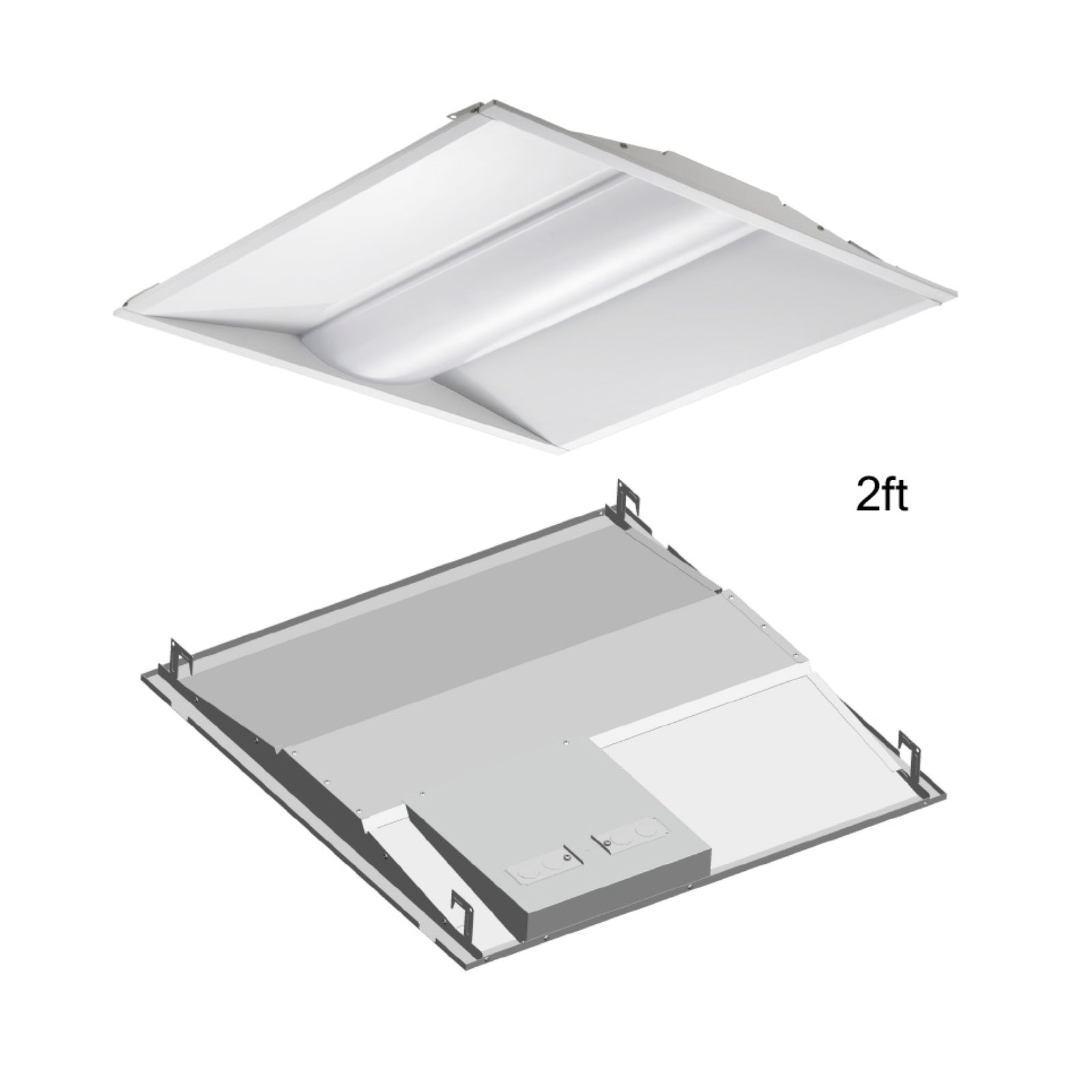 2x2 LED CCT troffer panel 4 pack office ceiling light Supreme Tech USA