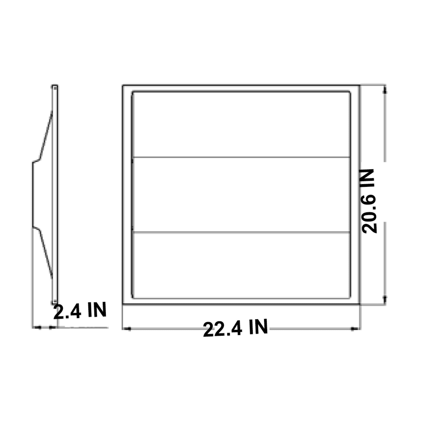 LED 2x2 troffer drop ceiling commercial installation