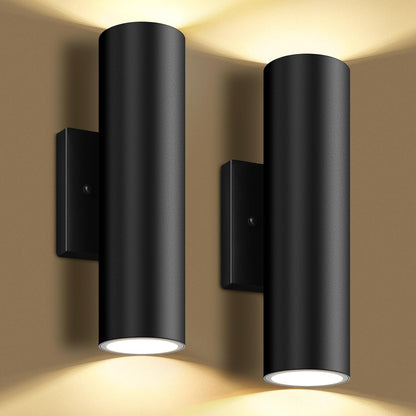 Outdoor Up/Down Cylinder Wall Sconce RGB/RGBW LIGHTS- 5 W | 12W | 18W | 24 W | 36 W