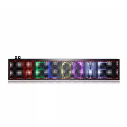 P8 LED sign board scrolling text high visibility storefront