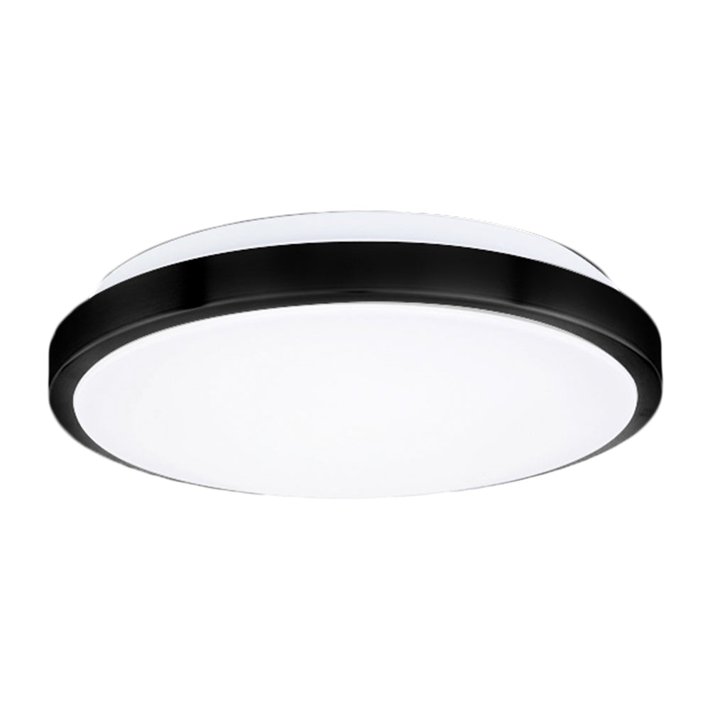flush mount LED ceiling light 12 inch 14 inch black silver Supreme Tech USA