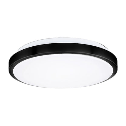 flush mount LED ceiling light 12 inch 14 inch black silver Supreme Tech USA