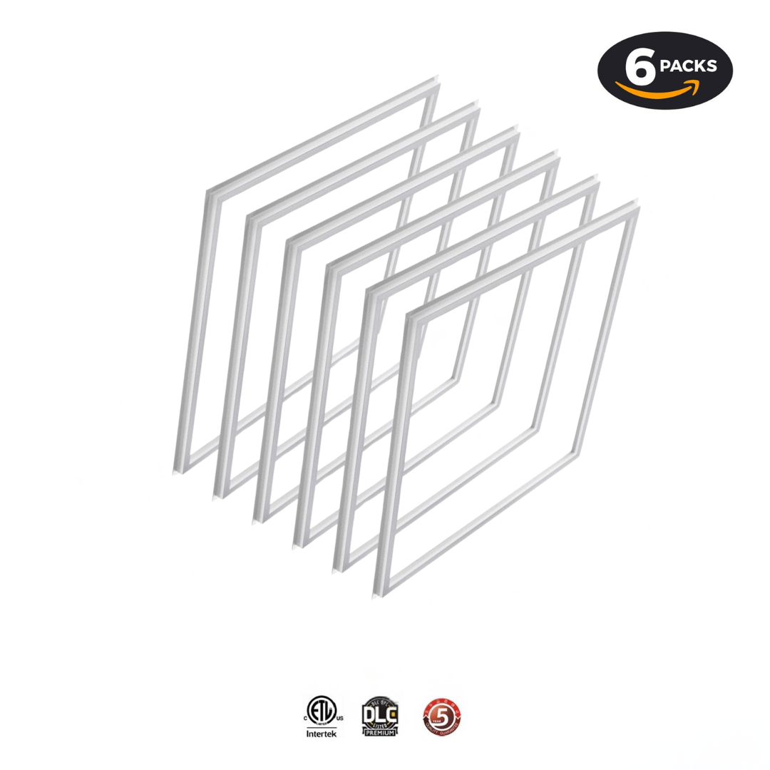 LED edge lit panel light 6 pack 2x2 2x4 office T-bar ceiling Supreme Tech USA