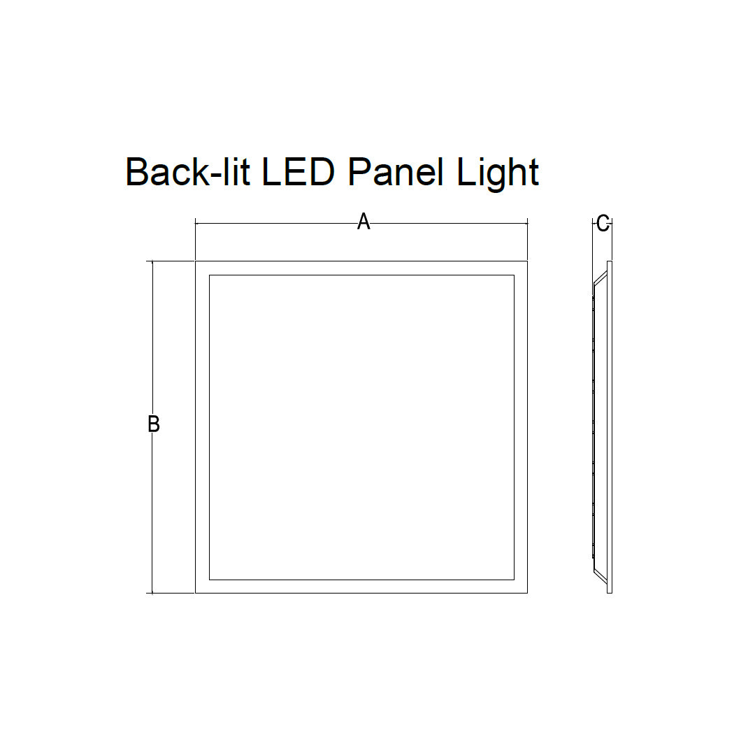 LED 2x4 flat panel ceiling light office warehouse installation
