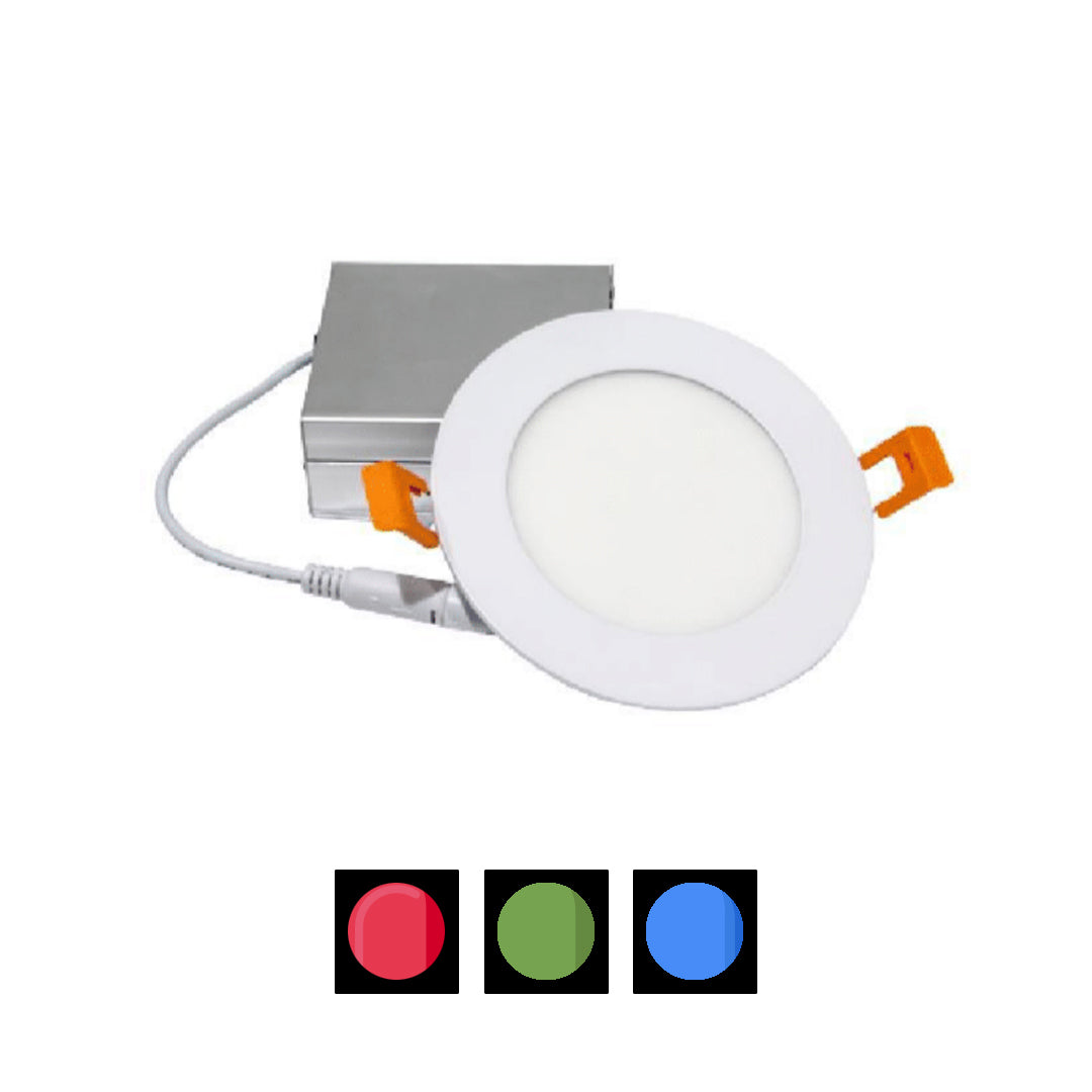 color changeable LED slim panel 4 inch 6 inch CCT recessed light Supreme Tech USA