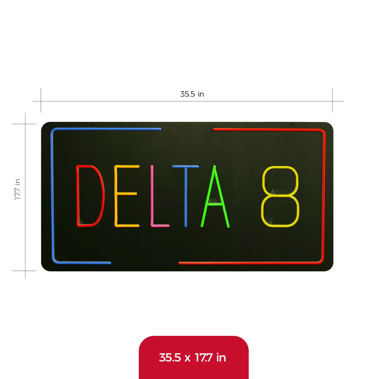 DELTA 8 neon sign 35x18 inch size