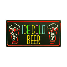 LED neon sign ICE COLD BEER bar restaurant Supreme Tech USA