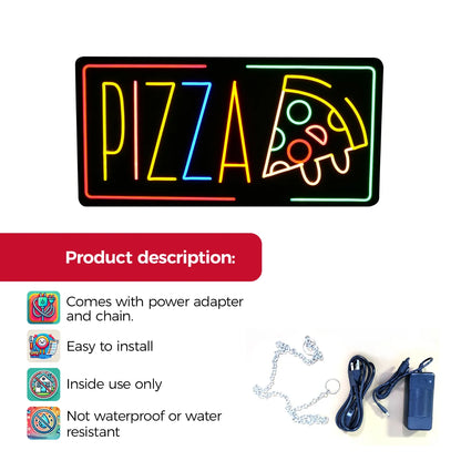 PIZZA neon sign RGB LED plug and play specifications