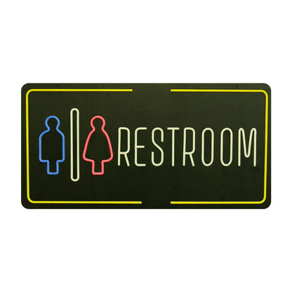 LED neon sign RESTROOM directional sign bar restaurant Supreme Tech USA
